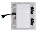 DYNAMIX Recessed Entertainment Box Delivering AV, Data & Power in Wall Connectivity. 3x Device/Outlet Openings. Paintable ABS Moulded Plastic. Cover & Screws Included. Dimensions: 280x250x80mm (WxHxD) - Office Connect 2018