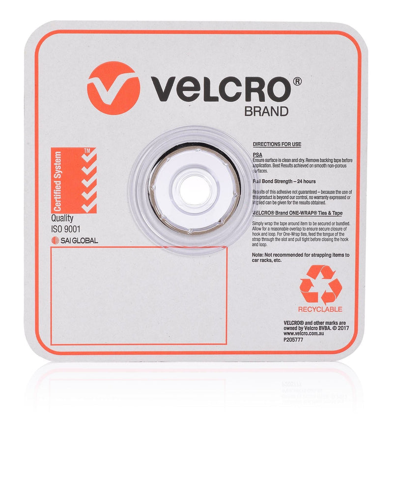 VELCRO One-Wrap 12.5mm Continuous 22.8m Roll. Custom Cut to Length. Self-engaging reusable & infinitely adjustable. Easy cable management Black colour