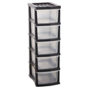 Taurus Storage Organiser 5 Drawer Grey - Office Connect 2018