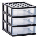 Taurus Desk Organiser 3 Drawer A4 Charcoal - Office Connect 2018