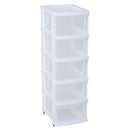 Taurus Storage Organiser 5 Drawer White - Office Connect 2018