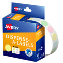 Avery Assorted Pastel Colour Dispenser Dot Stickers 14mm 600pk - Office Connect 2018