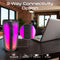 PROMATE 8W Wireless HD Bluetooth Portable Speaker with LED Lighting. Built-in 2200mAh Battery, Up to 6 Hours Playback. Connect 2x for Stereo Sound, IPX4 Water-Resist 360 Degree Light Show.