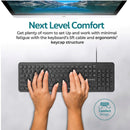 PROMATE Ultra-Slim Wired Keyboard with Angled Kickstand. Dedicated Volume Controls. Low Profile with Concave Keys. Plug and Play Compatible with Windows and Mac