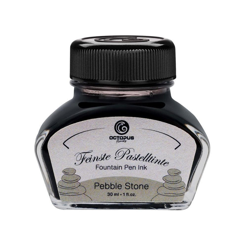 Octopus Fluids Fountain Pen Ink Pastel Pebble Stone 30ml - Office Connect 2018