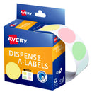 Avery Assorted Pastel Colour Dispenser Dot Stickers 24mm 300pk - Office Connect 2018