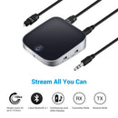 DYNAMIX Bluetooth 5.0 Transmitter Receiver for Digital Optical Toslink/Spdif. aptX for Low Latency TV Audio Video Sync, Built-in Battery, Up to 15 Hours Playing Time. - Office Connect 2018