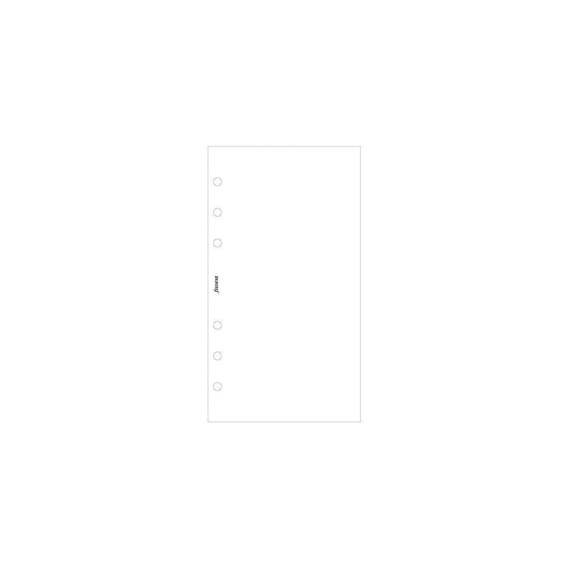 Filofax Personal White Plain Notepaper Refill 30 Sheets - Office Connect 2018