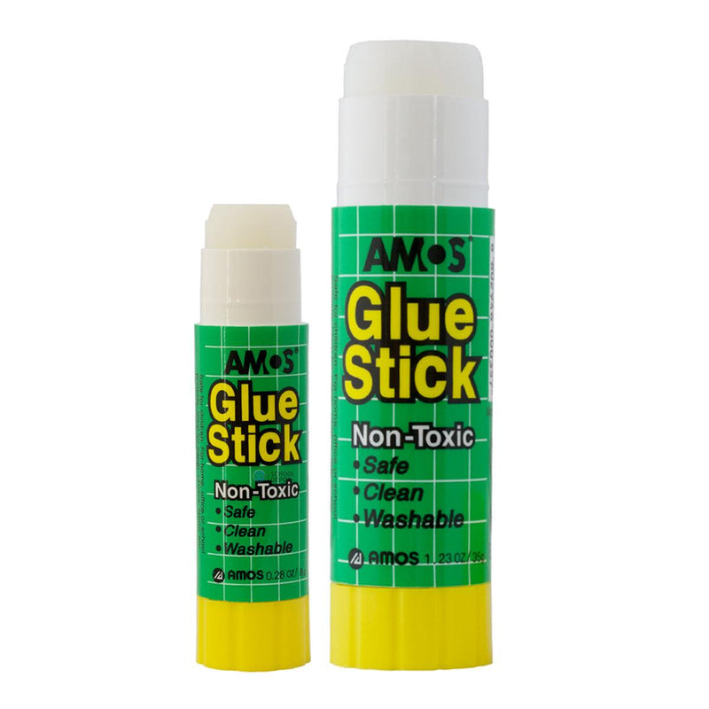 Amos Glue Stick 35gm Plus 8gm Multipack Jumbo And Small - Office Connect 2018