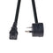 DYNAMIX 3M 3-Pin TAPON Ended Plug to IEC C13 Female Connector 10A SAA Approved Power Cord. 1.0mm copper core. BLACK Colour.