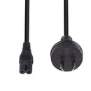 DYNAMIX 8M 2-Pin plug to C7 Figure 8 connector. 7.5A. SAA approved power cord. 0.75mm copper core. BLACK Colour. - Office Connect 2018
