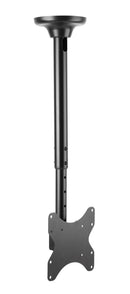 BRATECK 23''-42'' Telescopic full- motion TV ceiling mount. Tilt and swivel. Max load 50Kgs. Supports VESA 100x100,200x100,200x200 Colour: Slate black. - Office Connect 2018