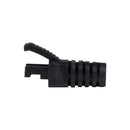 DYNAMIX BLACK RJ45 Strain Relief Boot - Slimline with Clip Protector (6.0 mm Outside Diameter) 20pk Bag - Office Connect 2018