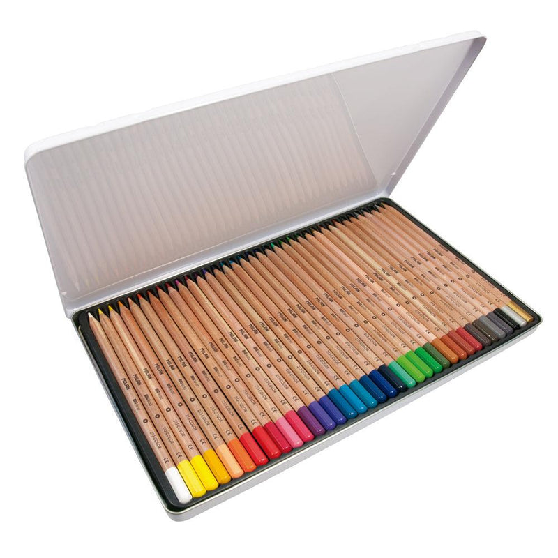 Milan Coloured Pencils Thick Lead Metal Box Assorted Pack 36 - Office Connect 2018