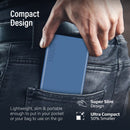 PROMATE 10000mAh Power Bank with Smart LED Display & Super Slim Design. Includes 2x USB-A & 1x USB-C Ports. 2A (Shared) Charging. Auto Voltage Regulation. Charge 3x Devices. Blue Colour. - Office Connect 2018