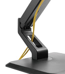 BRATECK 17'' -32'' Single Screen Articulating Monitor Stand. Free-Tilting Design, Rotary Base 360 Rotary VESA Plate. VESA 75x75, 100x100, Max Load 10kgs Built-in Cable Management