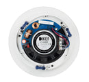KEF Ultra Thin Bezel 6.5'' Round In-Ceiling Speaker. 160mm Uni-Q driver with 16mm aluminium dome tweeter. Magnetic grille. IP64 rated. Marine grade. SOLD AS A PAIR - Office Connect 2018