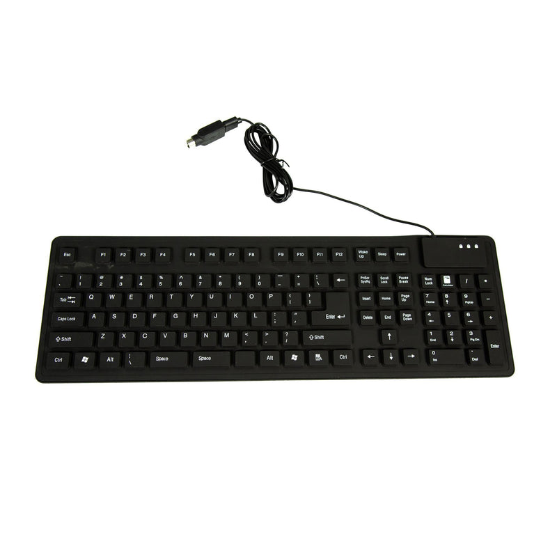 DYNAMIX Flexible USB Keyboard 109 keys. Black Colour. - Office Connect 2018