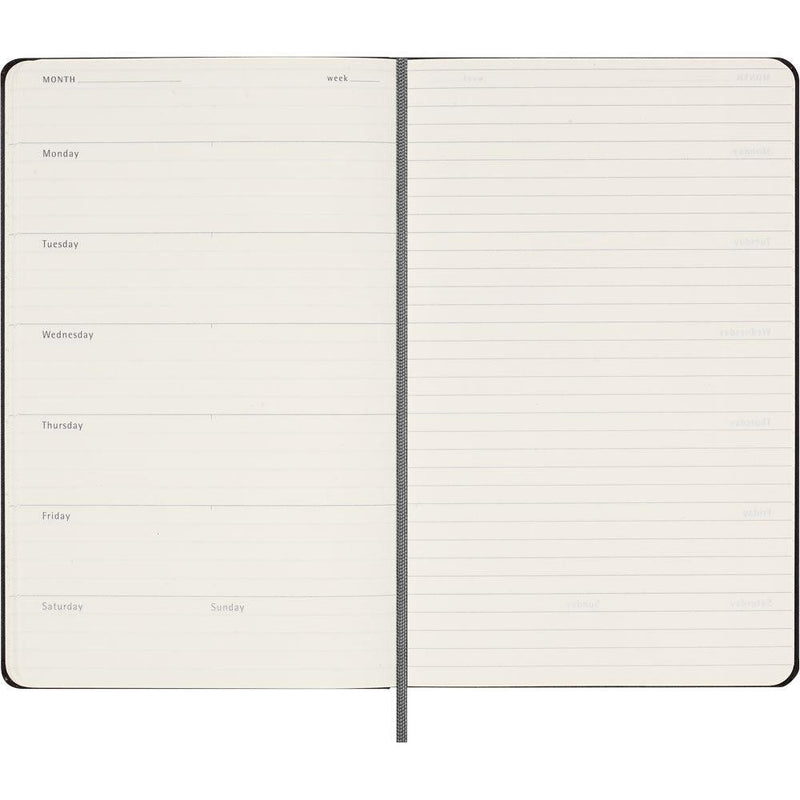 Moleskine Diary Undated Weekly + Notes HC Large Black - Office Connect 2018