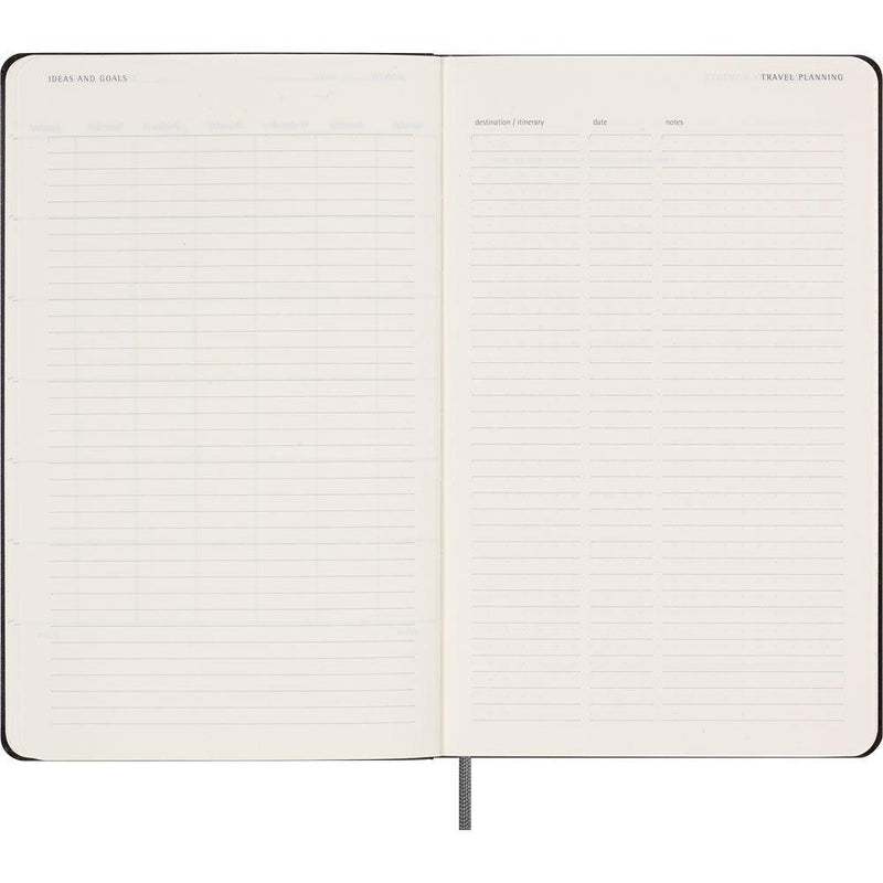 Moleskine Diary Undated Weekly + Notes HC Large Black - Office Connect 2018