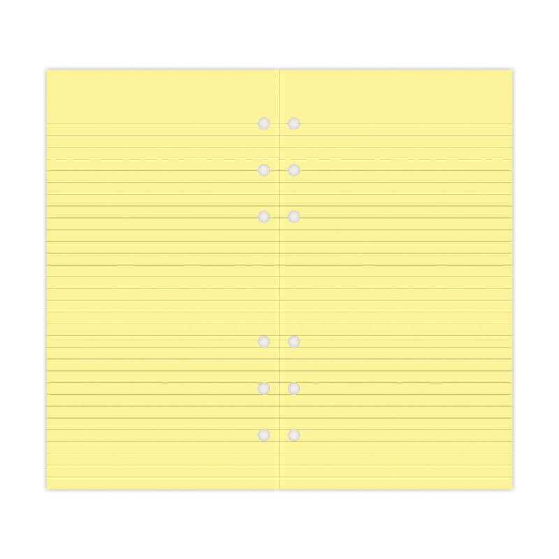 Filofax Personal Yellow Lined Notepad Refill 100 Sheets - Office Connect 2018