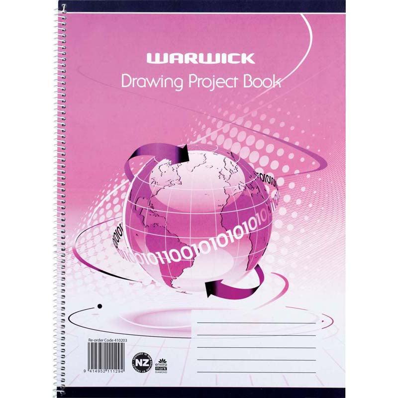 Warwick Drawing Project Book Spiral 30 Leaf 335x245mm - Office Connect 2018