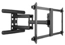 BRATECK Premium 43-90" Full Motion TV Wall Mount Bracket with Free Tilt Design. Max VESA 800x400, Max Load 70Kgs, Max Arm Extension 660mm, Bubble Level Included. Gloss Black - Office Connect 2018