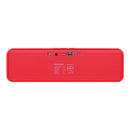 PROMATE 6W Wireless HD Bluetooth Portable Speaker. Built-in 1200mAh Lithium Battery. Up to 4 Hours Playback. 3.5mm Audio Jack, USB or MicroSD Playback. Operating Distance 10m. Red.