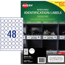 Avery Weather Resistant Removable Label L4716 Laser 30mm White 48up 20 Sheets - Office Connect 2018