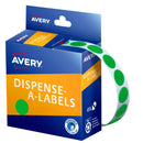 Avery Label Dispenser 937375 Green Round 14mm 1050 Labels - Office Connect 2018