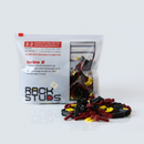 RACKSTUDS Series II 100-pack Maroon Smart Rack Mounting System. Universal Replacement for Cage Nuts Used to Mount IT, Pro A/V, Security & Teleco Equipment in 19". Designed For Rails 2.2mm Thick. - Office Connect 2018