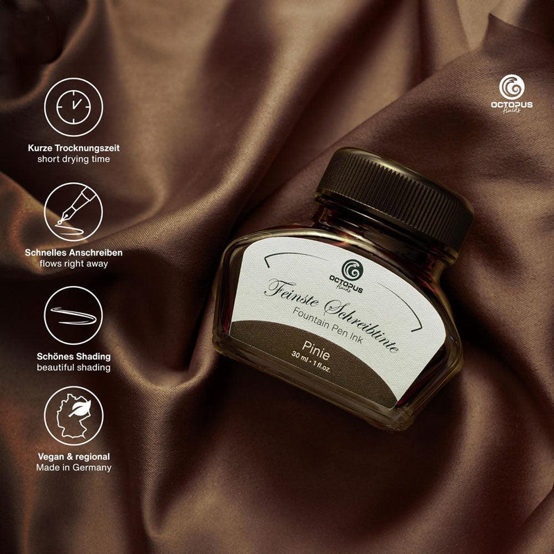Octopus Fluids Fountain Pen Ink Pine (Pinie) 30ml - Office Connect 2018