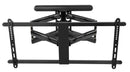 BRATECK Premium 43-90" Full Motion TV Wall Mount Bracket with Free Tilt Design. Max VESA 800x400, Max Load 70Kgs, Max Arm Extension 660mm, Bubble Level Included. Gloss Black - Office Connect 2018