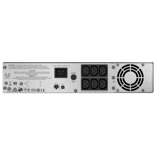 APC Smart-UPS 2000VA (1300W) 2U Rack Mount. 230V Input/Output. 6x IEC C13 Outlets. With Battery Backup. LED Status Indicators. USB Connectivity. Audible Alarm. Rack Mount Kit Included - Office Connect 2018