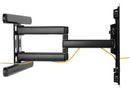 BRATECK Premium 43-90" Full Motion TV Wall Mount Bracket with Free Tilt Design. Max VESA 800x400, Max Load 70Kgs, Max Arm Extension 660mm, Bubble Level Included. Gloss Black - Office Connect 2018
