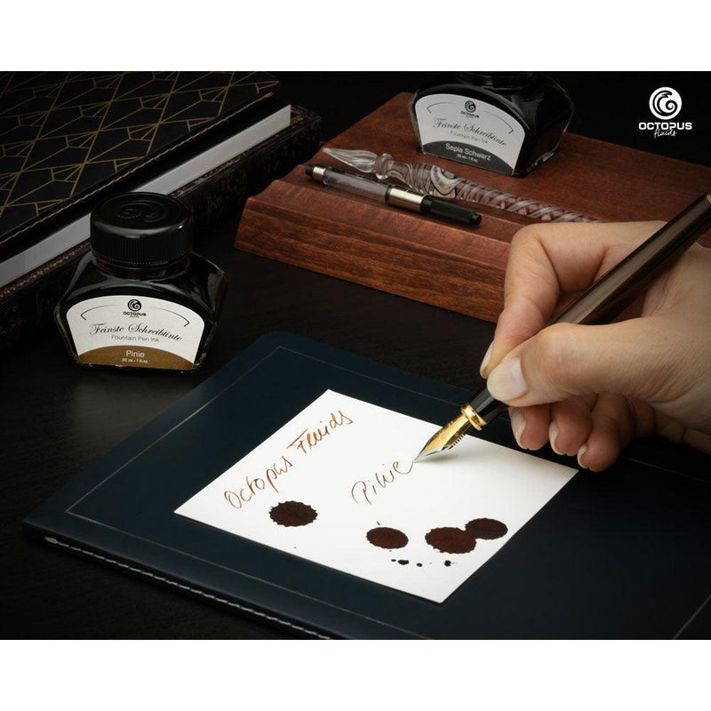 Octopus Fluids Fountain Pen Ink Pine (Pinie) 30ml - Office Connect 2018