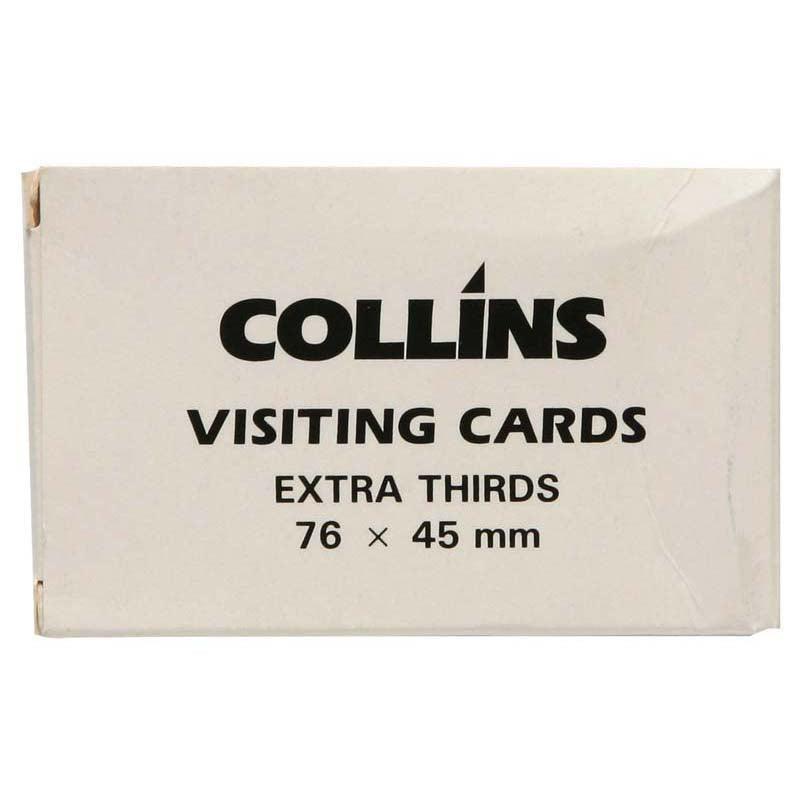 Collins Visiting Cards Extra Thirds 76x45mm Packet 52 - Office Connect 2018