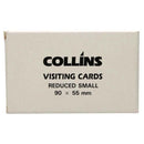Collins Visiting Cards Reduced Small 90x55mm Packet 52 - Office Connect 2018