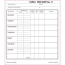 Collins Wage Time Sheets No.11 187x220mm 100 Leaf - Office Connect 2018