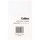 Collins System Card Plain 53U 127x76mm Pack 100 - Office Connect 2018