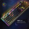 VERTUX High Performance Mechanical Gaming Keyboard with RGB Backlight. Blue Mechanical Keys for Faster Tactical Response.100% All-key Anti Ghosting. 6 Rainbow light effect - Office Connect 2018