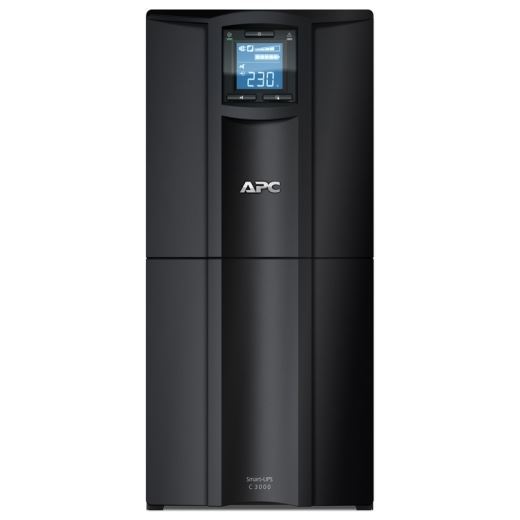 APC Smart-UPS 3000VA (2100W) Tower. 230V Input/Output. 8x IEC C13 Outlets. With Battery Backup. LED Status Indicators. USB Connectivity. Audible Alarm.