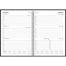 Collins Boston A43 Week To View Diary Black Even Year - Office Connect 2018