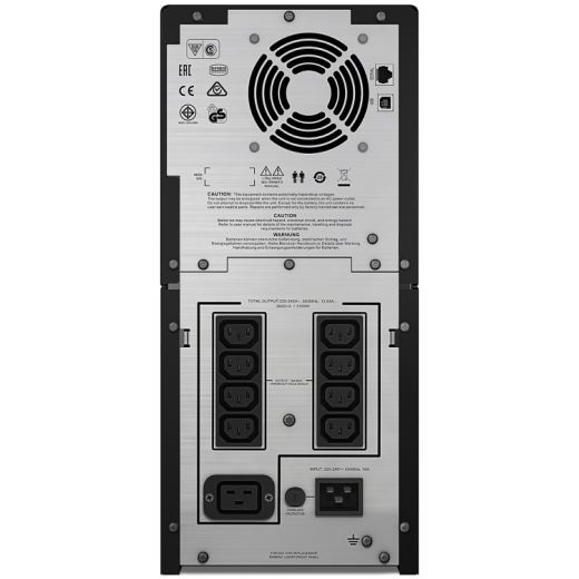 APC Smart-UPS 3000VA (2100W) Tower. 230V Input/Output. 8x IEC C13 Outlets. With Battery Backup. LED Status Indicators. USB Connectivity. Audible Alarm.