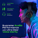 VERTUX 4-in-1 Gaming Starter Kit. Includes Backlit Wired Gaming Keyboard, LED Mouse, Pro Gaming Over-Ear Headset with Built-In Microphone and RBG Foldable Gaming Mouse Pad. - Office Connect 2018