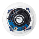 KEF Ultra Thin Bezel 8'' Round In-Ceiling Speaker. 200mm Uni-Q driver with 16mm aluminium dome tweeter. Magnetic grille. IP64 rated. Marine grade. SOLD AS PAIR - Office Connect 2018