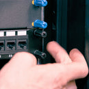 RACKSTUDS Series II 20-pack Maroon Smart Rack Mounting System. Universal Replacement for Cage Nuts Used to Mount IT, Pro A/V, Security & Teleco Equipment in 19". Designed For Rails 2.2mm Thick. - Office Connect 2018