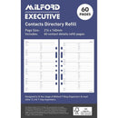 Milford Executive Contacts Refill 60 Page - Office Connect 2018