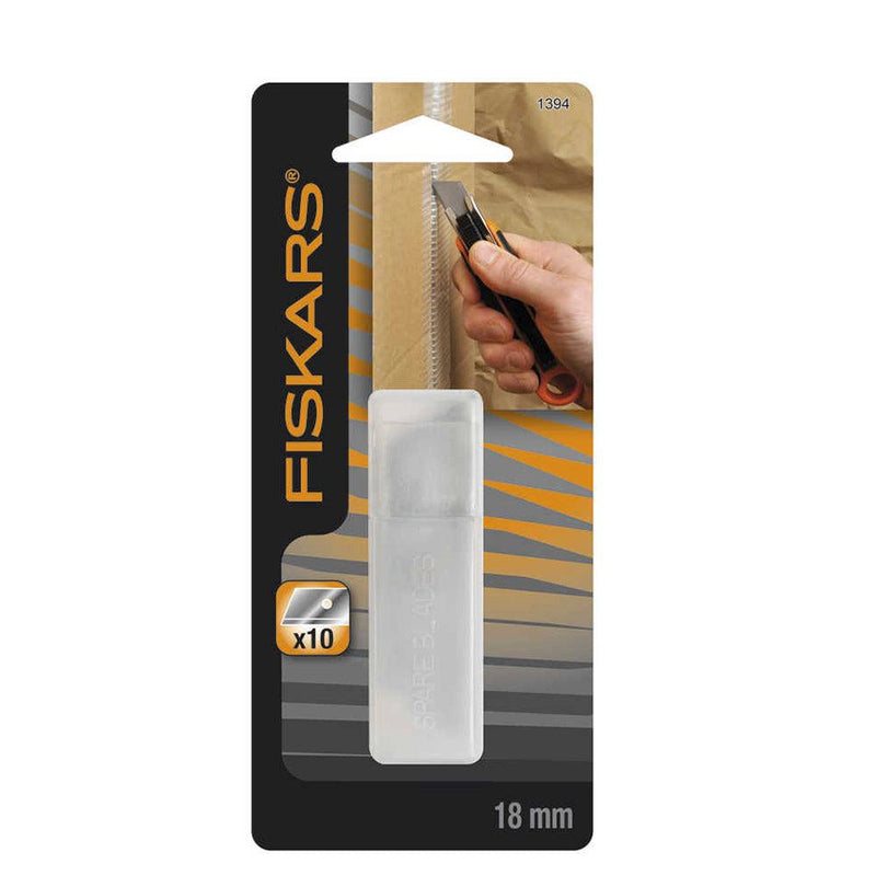 Fiskars Blades 18mm for 1393C Safety Knife Pack 10 - Office Connect 2018