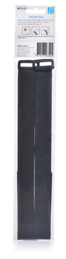 VELCRO Brand 25 x 900mm Adjustable 2 Pack Multi-Purpose Straps. Designed to Bundle & Secure Bulky Items in Your Home or Garage. Durable & Strong. Black Colour. - Office Connect 2018